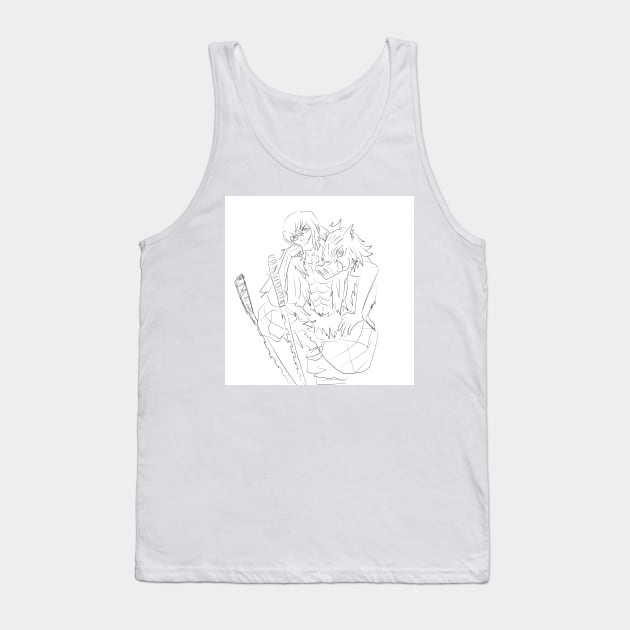 Kimetsu no yaiba inosuke the beast pillar Tank Top by jorge_lebeau